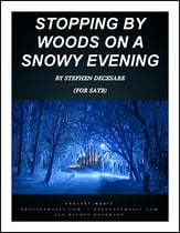 Stopping by Woods on a Snowy Evening SATB choral sheet music cover